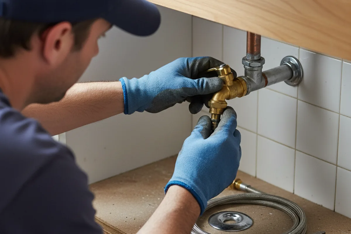 Shutoff valve and fitting work during Faucet and Fixture Repair in Ashburnham